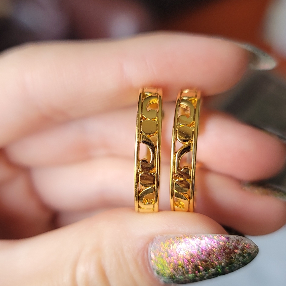 Elegant Gold Hoop Earrings